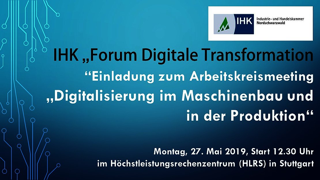 27.05.2019  SAVE THE DATE – IHK-Forum Digitale Transformation