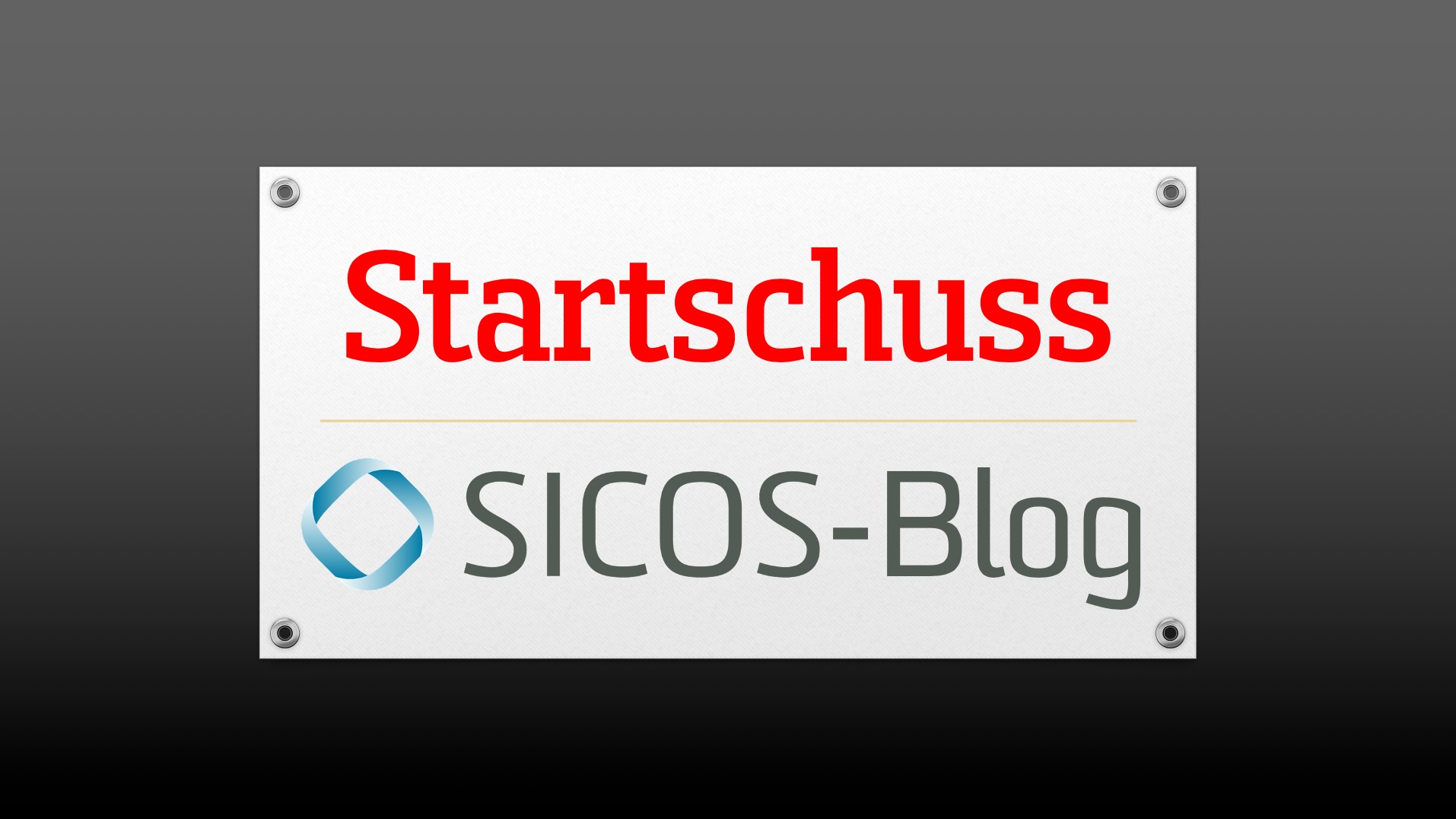 Startschuss: Unser neuer Sicos Blog ist online!