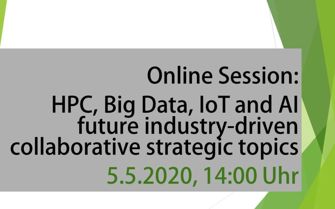 HPC, Big Data, IoT and AI future industry-driven collaborative strategic topics