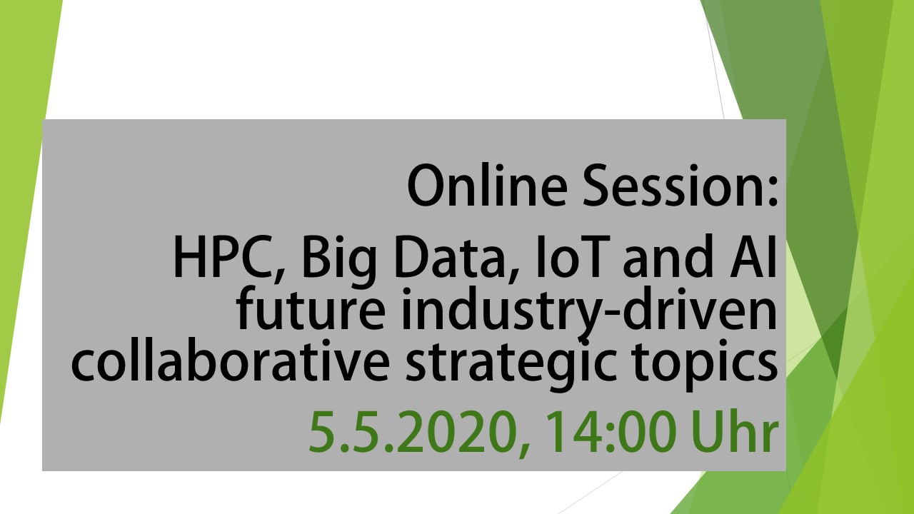 HPC, Big Data, IoT and AI future industry-driven collaborative strategic topics