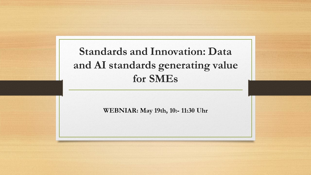 Standards and Innovation: Data and AI standards generating value for SMEs