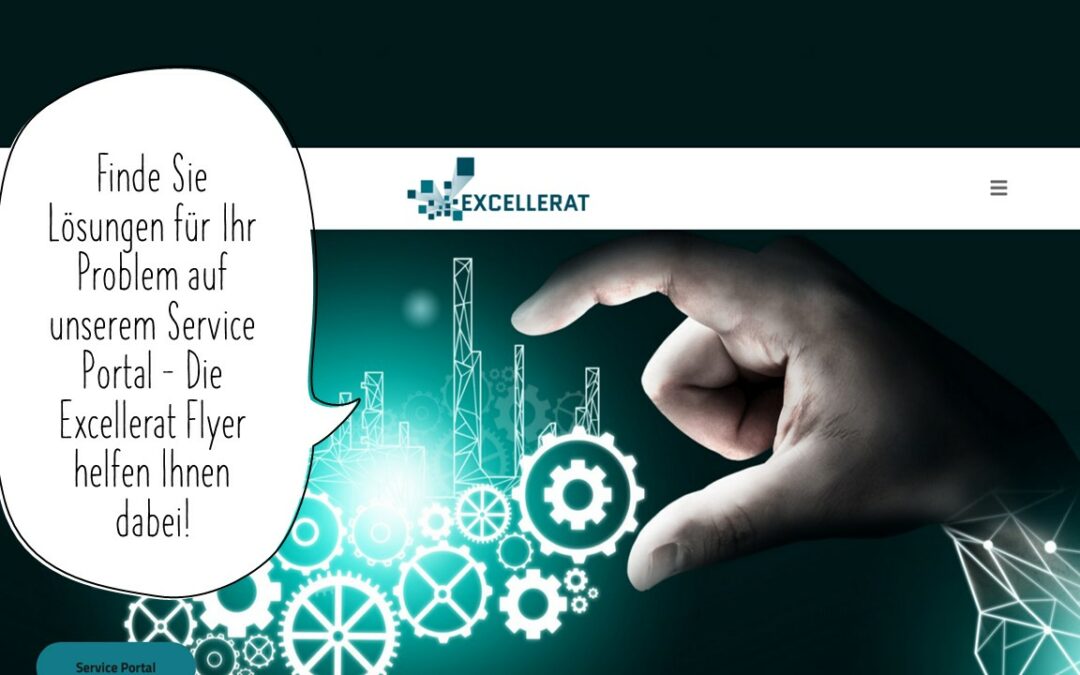 Das Excellerat Service Portal hilft bei Lösungen