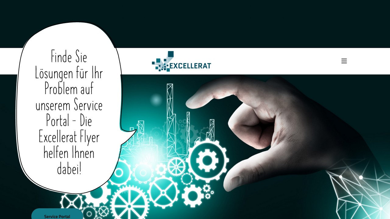 Das Excellerat Service Portal hilft bei Lösungen