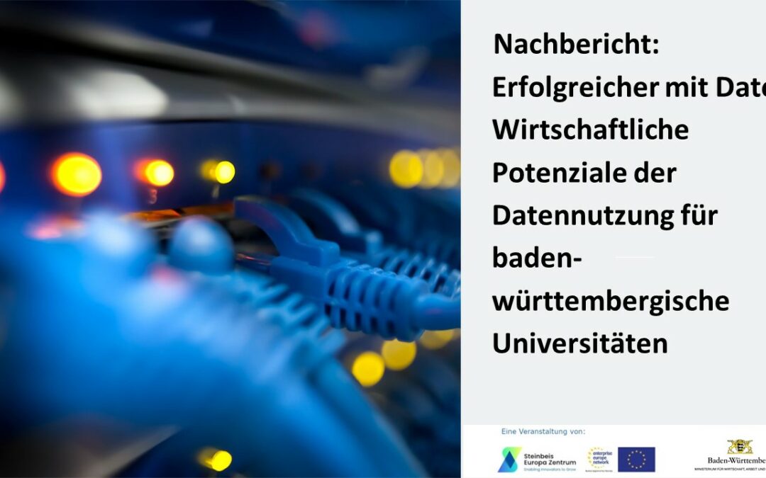 Erfolgreicher mit Daten: Wirtschaftliche Potenziale der Datennutzung für baden-württembergische Universitäten