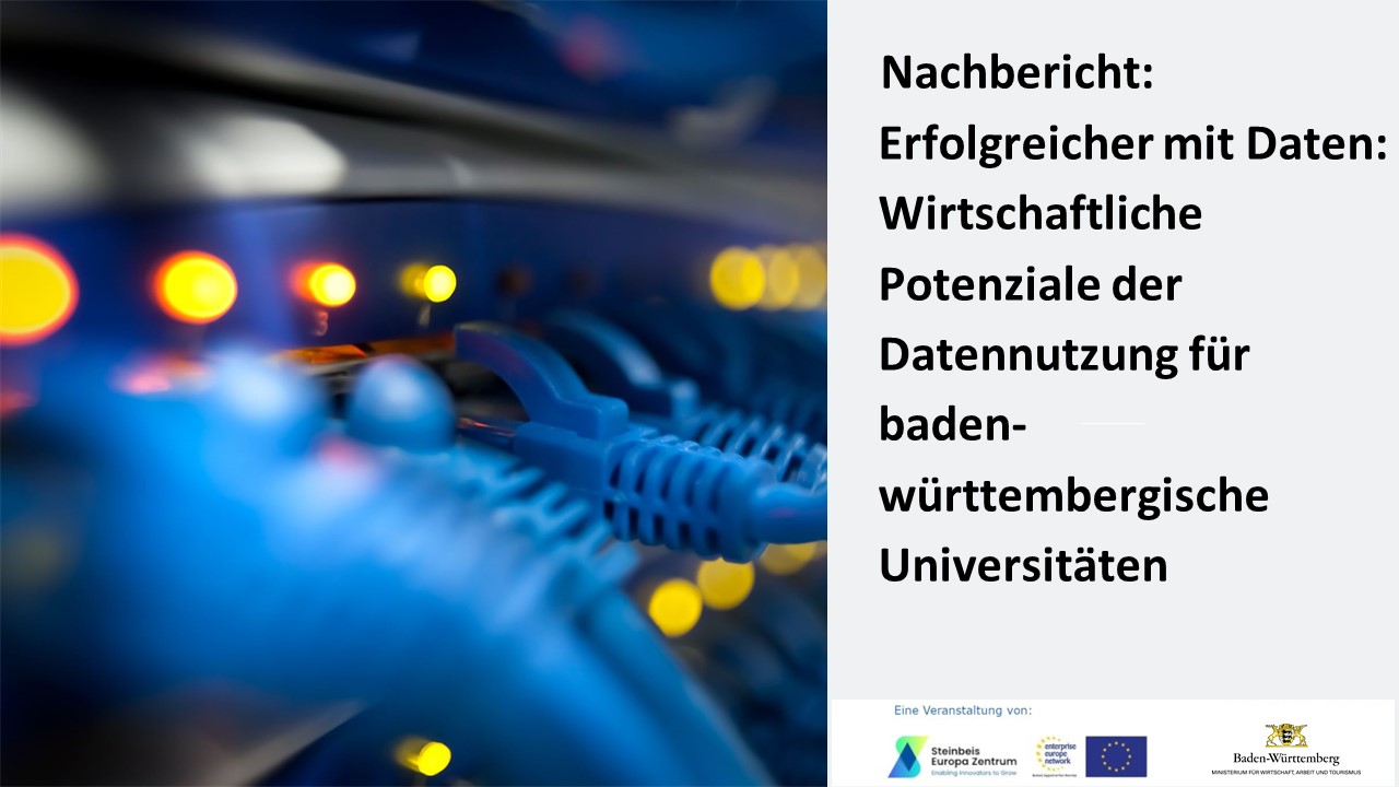 Erfolgreicher mit Daten: Wirtschaftliche Potenziale der Datennutzung für baden-württembergische Universitäten