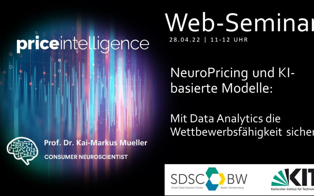 WEB-SEMINAR: NeuroPricing und KI-basierte Modelle: Mit Data Analytics die Wettbewerbsfähigkeit sichern